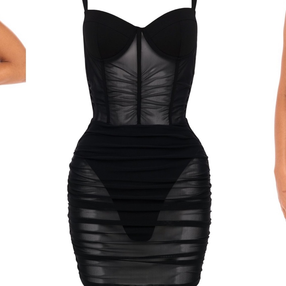 Heiress Beverly Hills Corset Mesh Dress